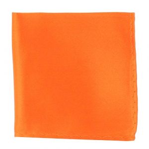 Pochette Costume Orange - Mouchoir de Poche Homme Orange - Accessoire Carré Poche de Veste - Mariage, Cérémonie (cravateSlim FR, neuf)