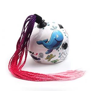 Perruque de cheveux tressés pour queue de cheval - Style punk - Pour moto, motocross hors route, vélo, vélo, skateboard, scooter, costume de cosplay (violet rose) (PAXLEU, neuf)