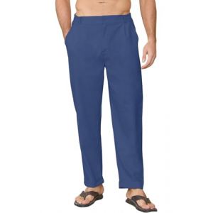 CheChury Pantalon Homme en Lin et Coton Homme Yoga Pantalons D&eacute;contract&eacute; Ample Pantalon de Plage Homme Leger &Eacute;t&eacute; Pantalon Grande Taille Elastique Pantalon d'&Eacute;t&eacute; Long Pantalon Homme Sport avec Poches (Sofenny, neuf)