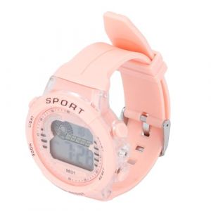 Montre pour Enfants, Réveil étanche jusqu'à 50 M, Rétroéclairage LED 7 Couleurs pour Garçons et Filles, Rose, avec Fonction Chronomètre Pratique, Idéale pour les Enfants de 5 à (Betued, neuf)