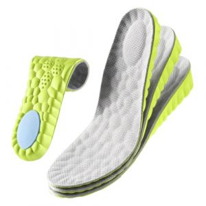Semelles Chaussures Augmenter Talon Ascenseur la Semelle Intérieure Confort Élastique Invisibles Hauteur Augmentation Semelles Homme Femme Amortissante (2.5CM, 43-44) (BAOYUDA SHOP, neuf)