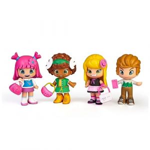 PINY Institute of New York Pinypon - by Piny, Friends Set Lot de 4 Figurines de la s&eacute;rie, Michelle, Tasha, Julia et Will, avec 2 Accessoires, pour gar&ccedil;ons et Filles &agrave; partir de 4 Ans, C&eacute;l&egrave;bre (docsmagic, neuf)