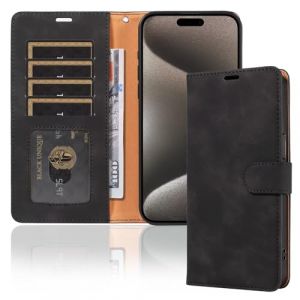xinyunew Coque pour Nokia C32, Etui Protection Housse Premium en Cuir PU, [Pochette de Portefeuille] [Fermeture Magnétique] [Etui à Rabat]- Noir (xinyunew, neuf)