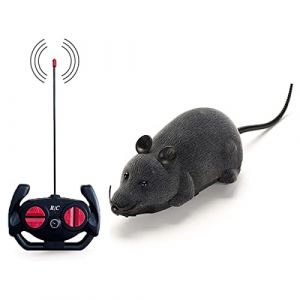 Jouet à télécommande pour Rat, Souris réaliste sans Fil, Jouet pour Chat, Chaton, Chien, Animal Domestique, Cadeau Fantaisie, Rat télécommandé Infrarouge pour Enfants, Halloween, Noël, Anniversaire (feixixianyunxianjiexinxikejiyouxiangongsi, neuf)