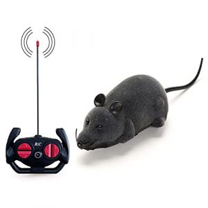 Jouet à télécommande pour rat, souris réaliste sans fil, jouet pour chat, chaton, chien, animal domestique, cadeau fantaisie, rat télécommandé infrarouge pour enfants, Halloween, Noël, anniversaire (Hebudy Mart, neuf)