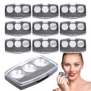 Wezalget Palette vide pour le maquillage, palette de rouge &agrave; l&egrave;vres vide,Poule de fard &agrave; paupi&egrave;res compact Panking 10x | Bo&icirc;te de rangement cosm&eacute;tique multifonctionnelle Creative Feed Shadow Container (detwestip, neuf)