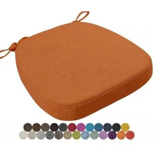 Coussin de Chaise 40x38/43x40/43x42cm Coussins de Si&egrave;ge Amovible Lavable Galette de Chaise, pour Int&eacute;rieur et Ext&eacute;rieur, Bureau, Salle &agrave; Manger, Maison, Jardin(Color14,43x40x5cm) (amzgyc, neuf)