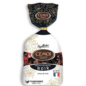 Cémoi Sachet de Papillotes Irrésistiblement Noir 380 g - Lot de 2 (UN PETIT TOUR D'AMOUR  PERIODE ESTIVALE INDULGENCE, neuf)