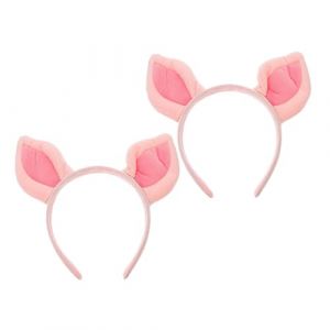 HONITANO 2pi&egrave;ces Lot De Serre-t&ecirc;te Oreilles De Cochon Pour Cosplay Accessoires De D&eacute;guisement Bandeaux De F&ecirc;te (LUWELI, neuf)