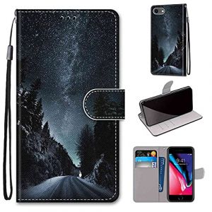 TOMYOU Etui Coque pour iPhone SE 2020, Coque iPhone 7 / iPhone 8,Protection Housse en Cuir PU Portefeuille, [Fermeture Magn&eacute;tique], Coque Compatible pour iPhone 7 / iPhone 8 / iPhone SE 2020 (WGR Global Business, neuf)
