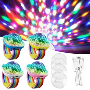 YOUYIKE Bracelet Boule Disco, Montres Lumineuses à LED, Lumière boule disco, Mini Boule Disco pour Enfants, Portable Lumière de Scène à Commande Vocale pour Fête Bar Club Décor Mariage (Yanniler-EU, neuf)