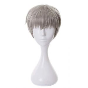 AYIMEIS Inumaki Toge Cosplay Perruque Court Argenté Déguisement de Anime Jujutsu Perruque Toge Inumaki Cosplay Wig Halloween Carnaval Fête Anime Costume Accessoires (AIYIMEIDE, neuf)