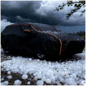 B&acirc;che Anti Gr&ecirc;le Voiture pour Jaguar F-Pace SUV 2016-2020 Housse Protection Voiture Ext&eacute;rieur丨Anti-UV Rayures Et Neige avec Sac de Rangement & Poche Miroir (TYQWMYGS, neuf)