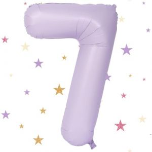40 pouces Ballon Chiffre 7, VUCDXOP Beige Violet Ballon Chiffre Numéro 7, 7 Number Ballon Age Gonflable Anniversaire, hélium ballon chiffre 7,ballons de numéro, décoration de mariage (Tukistore, neuf)