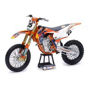 New Ray | Moto KTM Factory Racing Marvin Musquin #25 | Réplique Miniature Officielle | Modèle Multicolore de Collection | Jouet Fan de Moto Cross & Racing | 57963 (COLLECT WORLD, neuf)