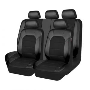 9 Pièces Voiture Ensembles Housses Siège pour Ford Focus 3 2010 2011 2012 2013 2014 2015 2016 2017 2018,Entièrement Entourée Cuir Siège Couvre Protecteur de Siège Confortables Respirant Accessoire (zhongweiyida, neuf)