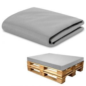 Amazinggirl Housse pour Coussin de Palette en Carton Mousse, Coussin compens&eacute; pour Matelas de Sol Housse: 120x80 cm - Id&eacute;al pour Meubles et Lits en palettes Gris Clair (ASE Sp&oacute;łka Akcyjna, neuf)