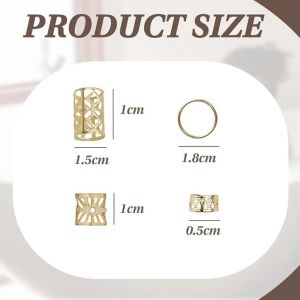 Boucle D'Anneau D'Extension De Cheveux De 160 Pi&egrave;ces Et Dispositif D'Enroulement De Cheveux De 4 Pi&egrave;ces, Disque En Spirale De Tresse Sale, Outil D'Extension De Cheveux Durable, Argent). (JEFFREY WRAY, neuf)