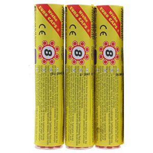 Lot de 3 rouleaux de bagues d&rsquo;amorces pour pistolet &agrave; p&eacute;tard 8 coups, 90 bagues au total, 720 coups (Conipa Online - tres bien, neuf)