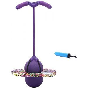 Ballon Sauteur Pogo Stick Jumper Bâton Sauteur Fitness Adulte Ballon de Gym Sport Boule Sautante Antidéflagrant Lolo Ball Pogo Ball avec Poignée Planche d'équilibre Pour Maison Ecole Extérieur (QICHENGUK, neuf)
