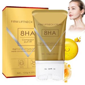 Cr&egrave;me Raffermissante et Liftante pour le Cou Moolinse, Nouveaut&eacute; 2025, Cr&egrave;mes Raffermissantes pour le Cou Moonlinse avec Rouleau, Raffermissante et Raffermissante pour le Rel&acirc;chement Peau (1 Pi&egrave;ce) (YQWK, neuf)