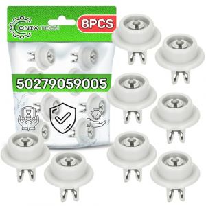 8 Pi&egrave;ces Roulette Lave Vaisselle pour Panier Inf&eacute;rieur Diam&egrave;tre &Oslash; 34 mm avec le Code Original 5027905900/5 50279059005 pour AEG pour Electrolux pour Zanussi - Garantie de 5 Ans - ONIX TECH (ONIX TECH, neuf)