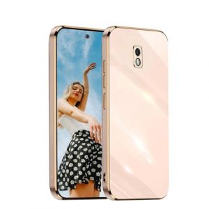 Kaywzo Antichoc Coque pour Samsung Galaxy J7 2017,Housse de Brillant Placage TPU,Etui de Souple Silicone,Ultra Mince Mode Minimaliste Protection Cover Case,Rose (Misyum, neuf)