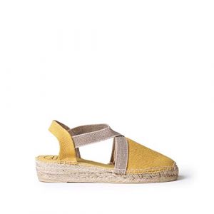 Espadrille pour Femme en Tissu de Coton - Verdi-V - Jaune, 40 EU (TONI PONS, neuf)