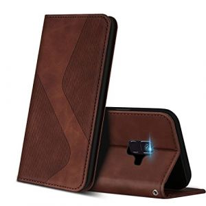 ZONNAVI Coque pour Samsung Galaxy A8 2018, Premium &Eacute;tui Housse en Cuir de Protection avec [Emplacements Cartes] [Magnetique], Clapet Folio Portefeuille pour Samsung A8 2018 (Marron) (ZONNAVI, neuf)