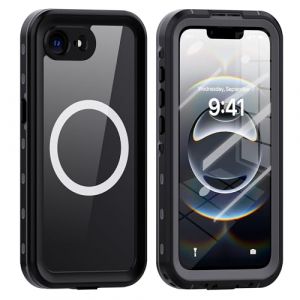 LOVE MEI Coque &eacute;tanche pour iPhone 16e, sports de plein air, &eacute;tanche IP68, &eacute;tanche &agrave; la poussi&egrave;re, &agrave; la neige avec protecteur d'&eacute;cran et coque antichoc (noir) (iCover Case Store, neuf)
