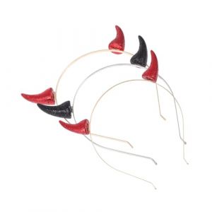 Alipis 3pi&egrave;ces Bandeaux De Diable Forme De Corne De Diable Pour Halloween Accessoires De Costume De D&eacute;guisement Pour F&ecirc;tes Et Cosplay (Dahlia Oiye, neuf)