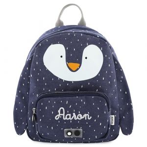 upstitch studio Trixie Sac à dos et gourde pour enfants, sac à dos de maternelle, sac à dos et gourde pour enfants, personnalisables avec nom individuel ou en kit, Pingouin., Rucksack BIG (upstitch studio, neuf)