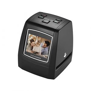 Scanner haute résolution 14 MP/22 MP Convertit 35 mm, 135 mm, 126 mm, 110 mm, 8 mm, film diapositive monochrome couleur négatif en image numérique avec logiciel d'édition LCD intégré de 2,4" (SilkGrain, neuf)