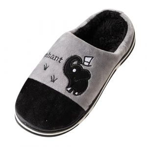 Dasongff Chaussons Peluche Adulte Chausson Pluffi Chausson Femme Hiver Pas Cher Pantoufles Confort Fermees Super Doux Chaude Hiver Doux Chausson Ballerines Femme (ELECTRI, neuf)