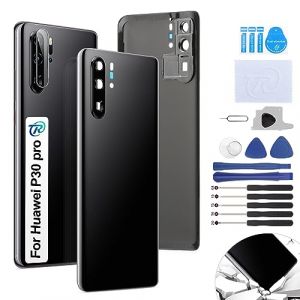 RongZy Coque Arri&egrave;re pour Huawei P30 Pro VOG-L29 L09 AL00 Batterie Couvercle Rechange pour Huawei P30 Pro VOG-L29 L09 AL00 Cache Batterie pour T&eacute;l&eacute;phone de Remplacement(Noir) (YWLRongZy, neuf)