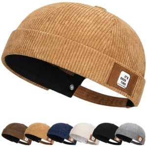 Bonnet souple doux et l&eacute;ger pour la course &agrave; pied respirant et &eacute;lastique chapeau Docker Bonnet Homme Docker Hat Femme Casquette Homme Chapeau Marin Casquette (YUNIAN-Direct, neuf)