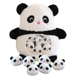 Rppiup Panda - Coussin en peluche avec 6 pandas amovibles - Coussin &agrave; collation boueuse - Peluche douce et douillette - Pour anniversaire, No&euml;l - Panda (Rppiup, neuf)