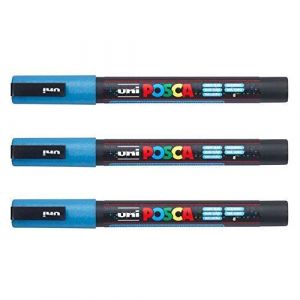 Posca - Marqueurs PC-3 M Uni-Ball - Gamme compl&egrave;te de 40 couleurs disponibles (Lot de 3) (Ponera, neuf)
