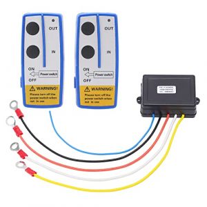 Kit de Télécommande de Treuil sans Fil de Récupération 12 V 24 V pour Camion ATV SUV 75 Pieds Universel Mini Treuil de Voiture sans Fil Commutateur de Télécommande Ensemble 2 Kit de Télécommande Contr (Terisassa, neuf)