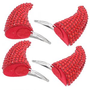 OATIPHO 4pi&egrave;ces Barrettes &agrave; Cheveux Corne De Diable Rouge &Eacute;pingle &agrave; Cheveux Pour F&ecirc;te Halloween Forme De Diable Pour Et Filles (Tsun Ki-sung, neuf)