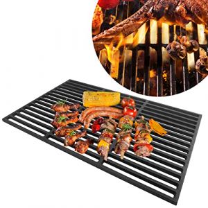 LARS360 Grille rectangulaire en Fonte pour Barbecue &agrave; gaz et Charbon de Bois, Massif et &eacute;maill&eacute; 40 x 60 cm (songsong KH, neuf)