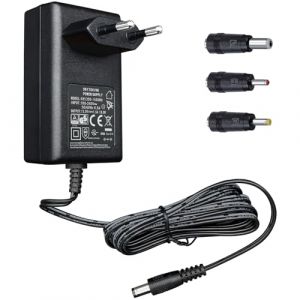 Adaptateur d'alimentation 12 V 1,5 A/1 500 mA, Prise Murale AC 100-240 V 50/60 Hz vers DC 12 V 1,5 A 18 W avec 3 Embouts, c&acirc;ble de 1,8 m de Long pour Une Utilisation Stable et Flexible, liste CE (ANLINK-FR, neuf)