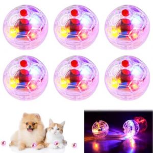 6 Pi&egrave;ces Balle de Chasse Fant&ocirc;mes, Balle de Chasse pour Chats, Balles de Chat Lumineuses, Fant&ocirc;mes, Mouvement, &Eacute;quipement Paranormal pour Animaux Domestiques pour Chats d'int&eacute;rieur Divertir Les Jouets (Solidbuyv, neuf)