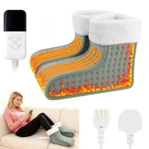 Chauffe Pied Electrique, Chauffe Pied Electrique pour Femmes et Hommes, Réutilisable Chauffe Pieds Adulte avec 30℃-70℃ et 90 minutes Minuteries intelligente, pour Maison, Bureau (Yekang Information Technology, neuf)