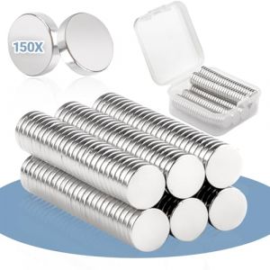 YnewL 150PCS Aimant 8x2mm Aimant Frigo, Mini Aimant, Petit Aimant Rond pour Réfrigérateur, Images, Bricolage, Carte, Tableau Blanc, Calendrier (YnewL-EU, neuf)