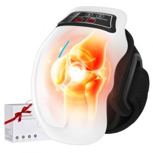 Masseur de Genoux Electrique Sans Fil 4 en 1, Appareil Massage Infrarouge 9 Chauffage Vibration, EMS 5 Niveaux pour Relaxation Musculaire, Masseurs Electriques Portables pour Massage Genoux et Jambes (Oyase, neuf)