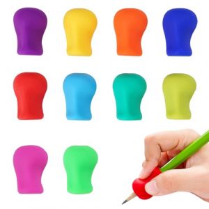 10 Pièces Grippies Aide Écriture, Guide Doigts Ecriture Enfant, Poignées de Crayon en Silicone, Aide Ecriture Enfant, Silicone Pencil Grips pour Crayon, Aide À L'écriture pour Enfants Adulte Besoin (Shenzhen Sanhuan Recycling Technology Co Ltd, neuf)