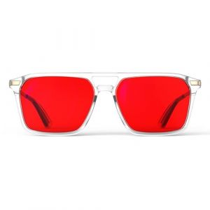Goiteia Lunettes 100% bloquant la lumière bleue – Lunettes de sommeil rouges pour un blocage total de la lumière bleue et verte – Soulage la fatigue oculaire et améliore le sommeil (Goiteia EU, neuf)