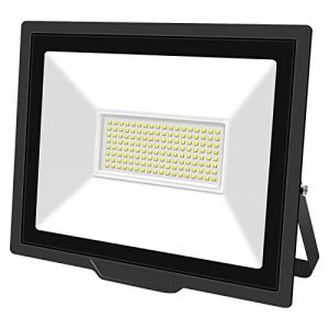 SKYWORLD 100W Projecteur LED Extérieur 1 pièce,10000LM Projecteur LED IP67 Etanche Spot LED Extérieur,6000K Blanc Froid Projecteur Exterieur LED,Projecteur Extérieur pour Cour Jardin Garage Terrasse (FSYP, neuf)
