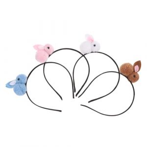 BESTonZON Bandeaux à Thème de Pâques avec Éléments en Peluche Accessoires pour Cheveux pour Femmes (Lanege, neuf)